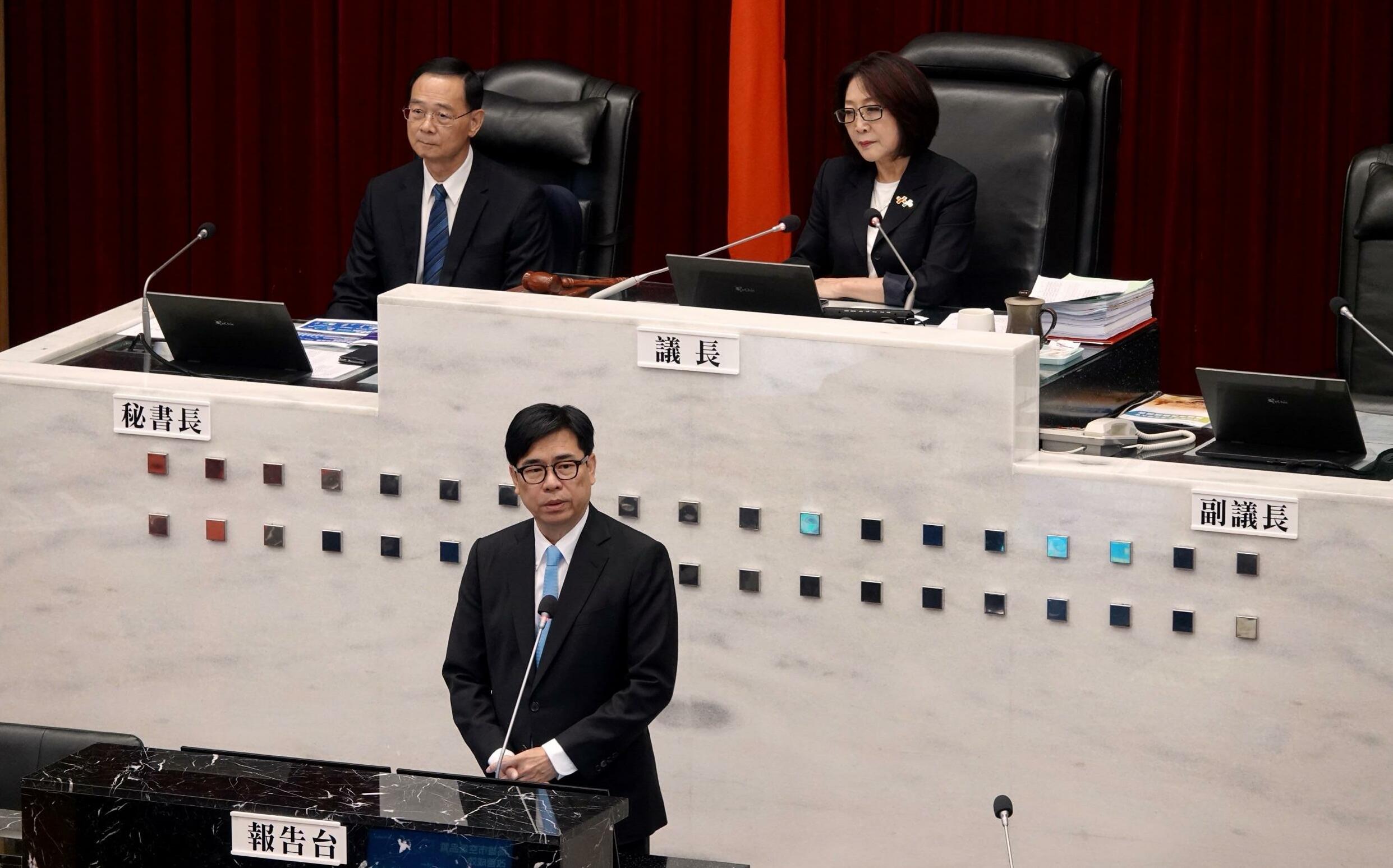 陳其邁市長施政報告與質詢 三黨團各提關注焦點議題