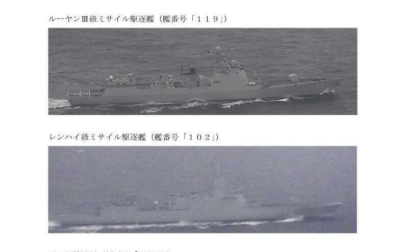 刷存在＋施壓？  中國海軍3天5艦穿越對馬海峽進入日本海