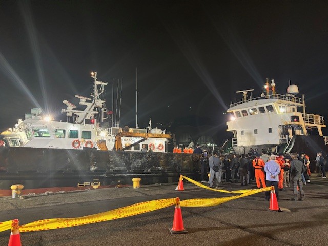 海巡循線攔檢可疑新正和168貨輪  查獲大麻花逾300公斤市價達6.67億