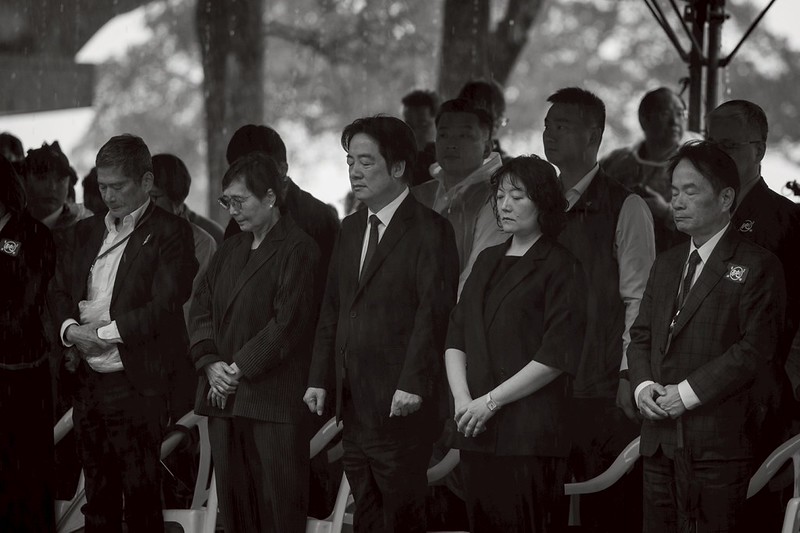  賴清德、葉菊蘭、鄭竹梅出席「鄭南榕殉道37周年追思紀念會」。 圖：總統府提供 