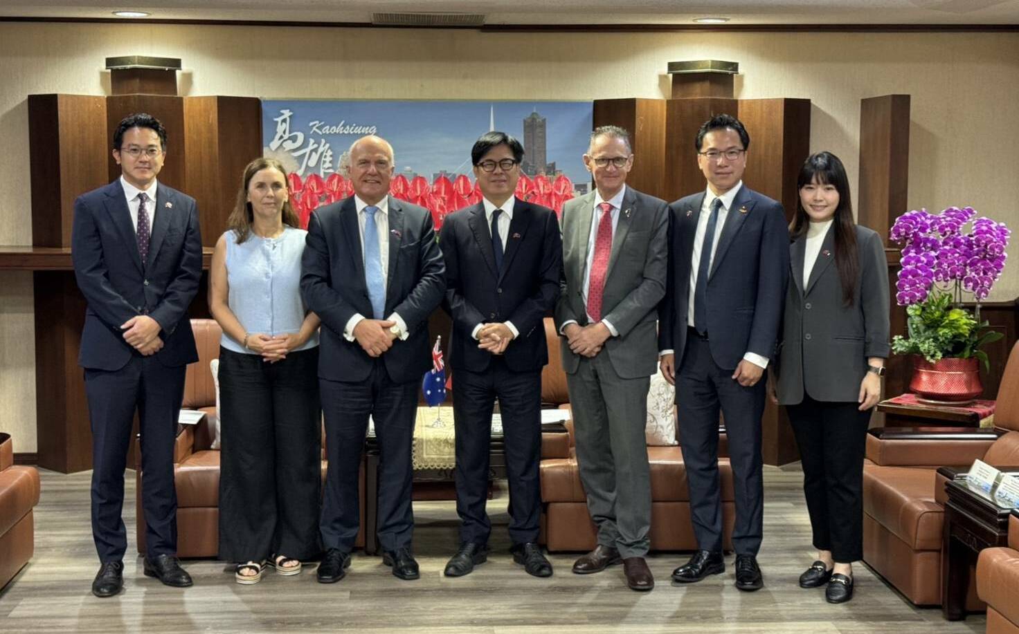 塔斯馬尼亞州財政廳長首訪高 陳其邁:感謝澳洲政府長期友台