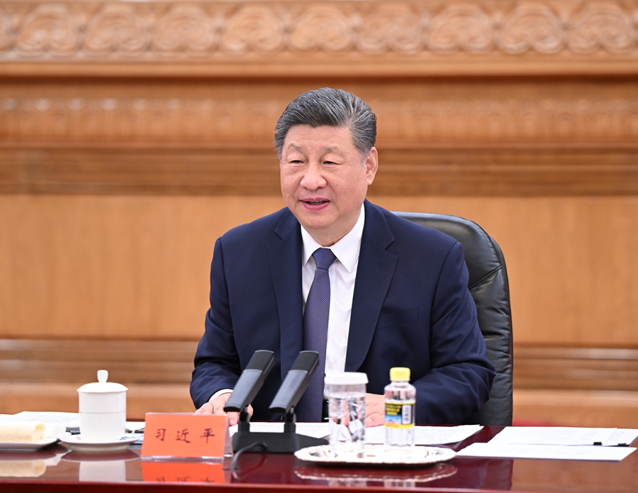 習近平警告，若台灣問題處理失當，可能引發「衝突乃至戰爭」。 圖：翻攝自新華社 