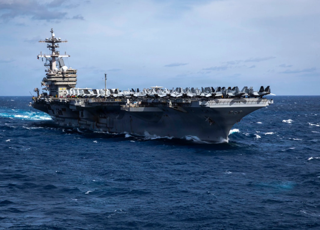 美軍 「布希號」 航空母艦。 圖：翻攝 US Navy 
