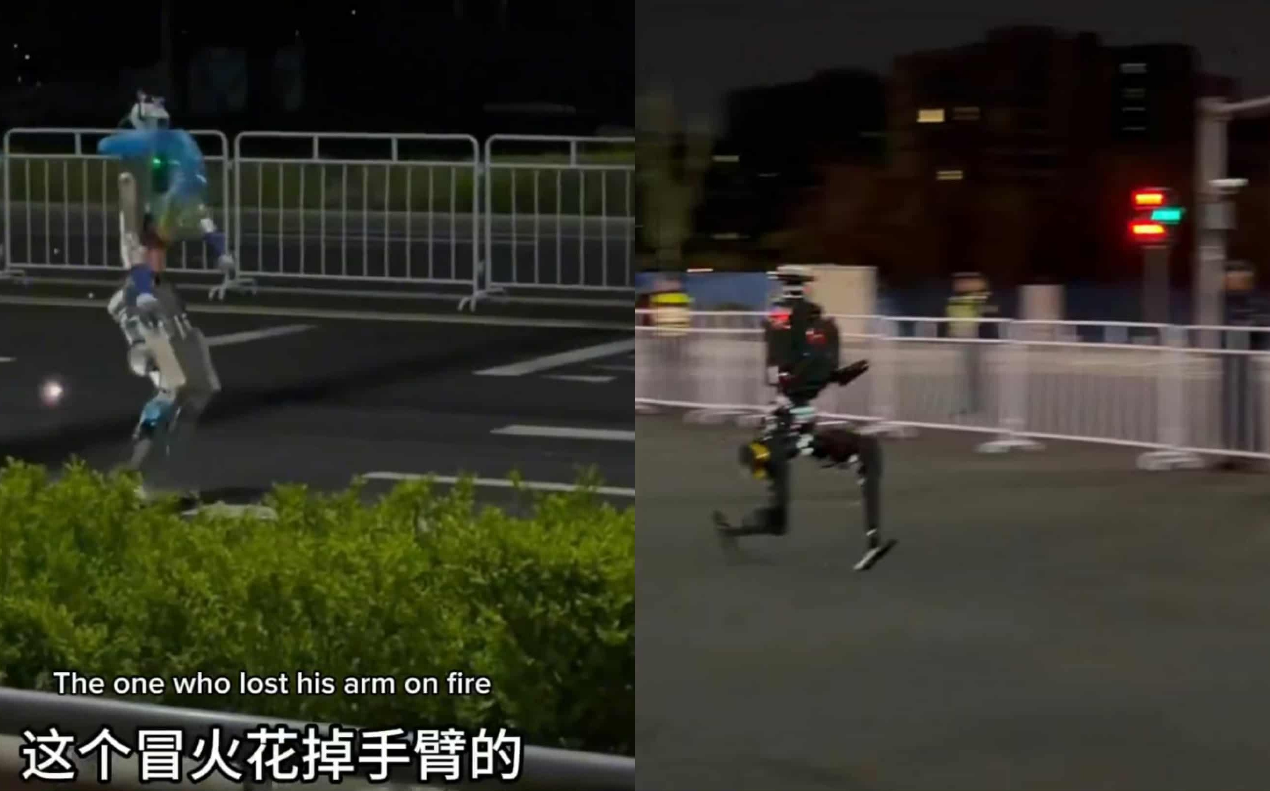 (影) 官媒給你看得不一樣 ! 一邊遙遙領先、一邊原地爆炸 北京機器人馬拉松賽網笑翻