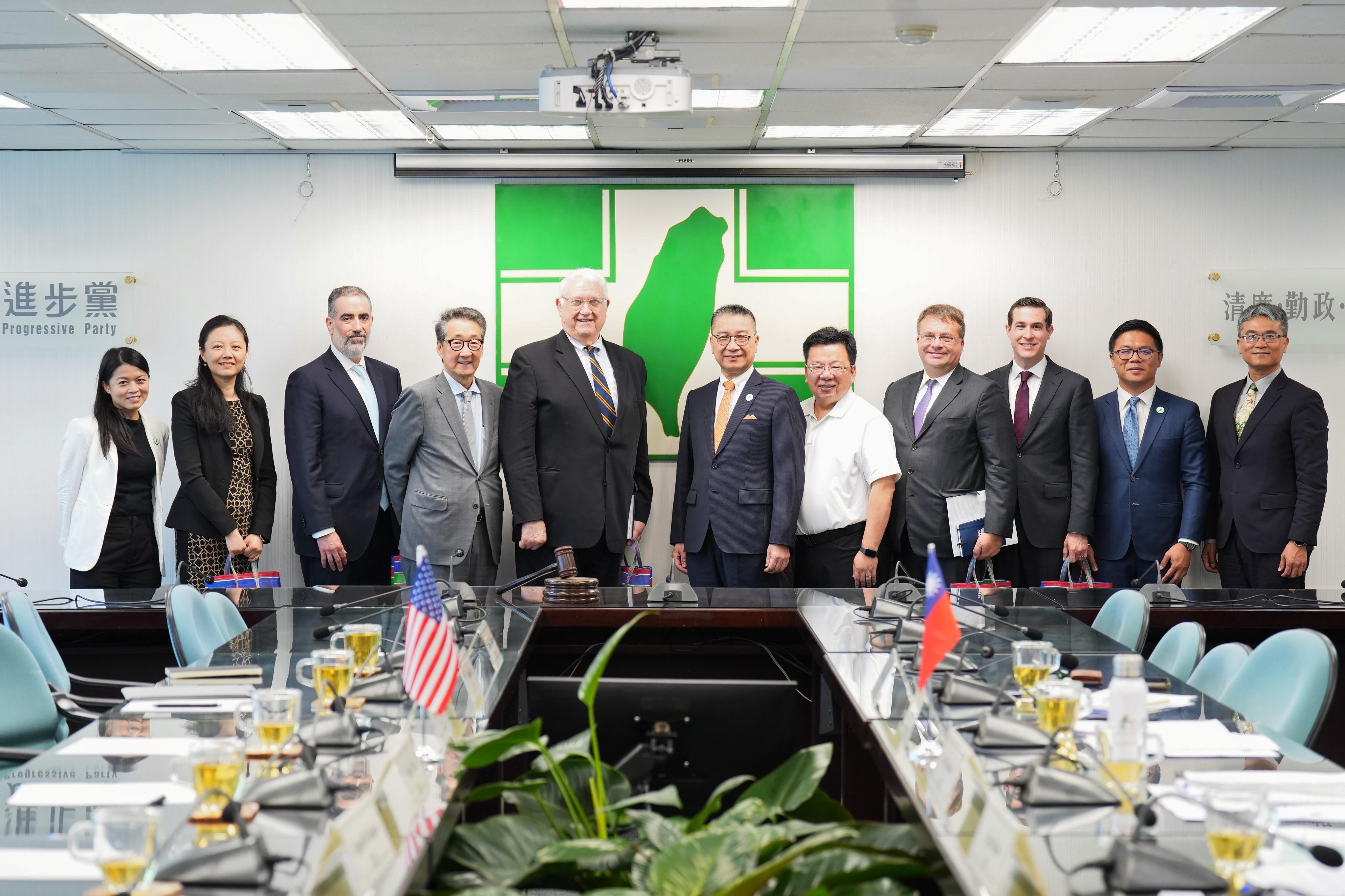 接見美智庫訪團 徐國勇：在野附和中國延宕預算錯失增強國防時機