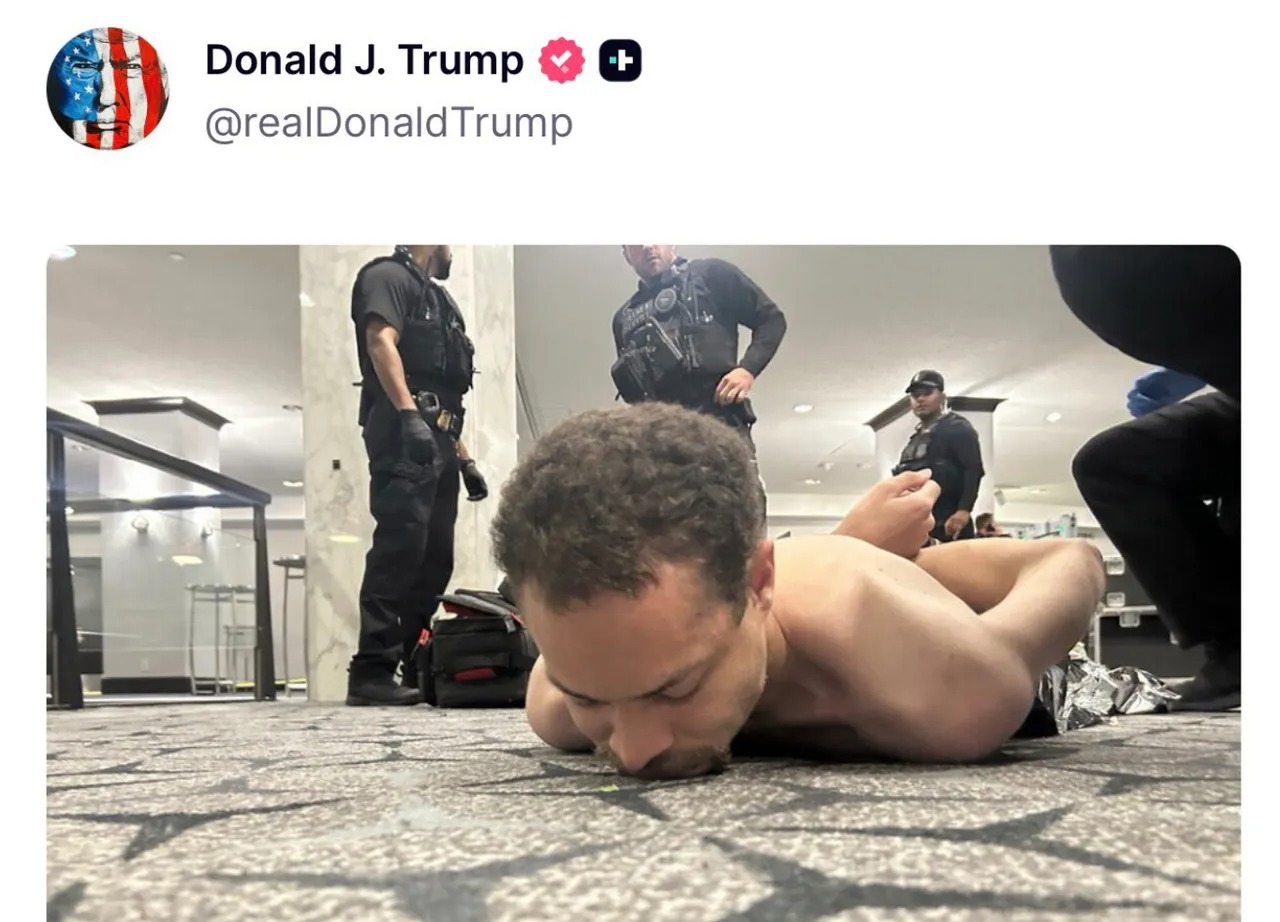 (影) 維安大破口？槍擊、疏散、偷酒直播全拍下 川普撤離前「卡片動作」曝光