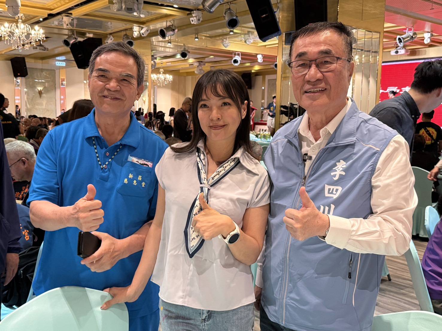 李四川出席新莊保元宮建宮250週年首醮醮慶「保元大囍開鑼」開幕儀式。 圖：李四川辦公室/提供 