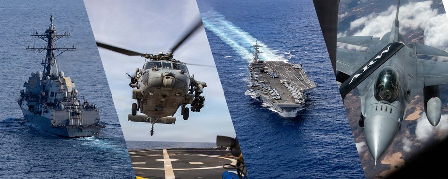  川普表示美軍將再度封鎖荷姆茲海峽。 圖：翻攝「X」@CENTCOM 
