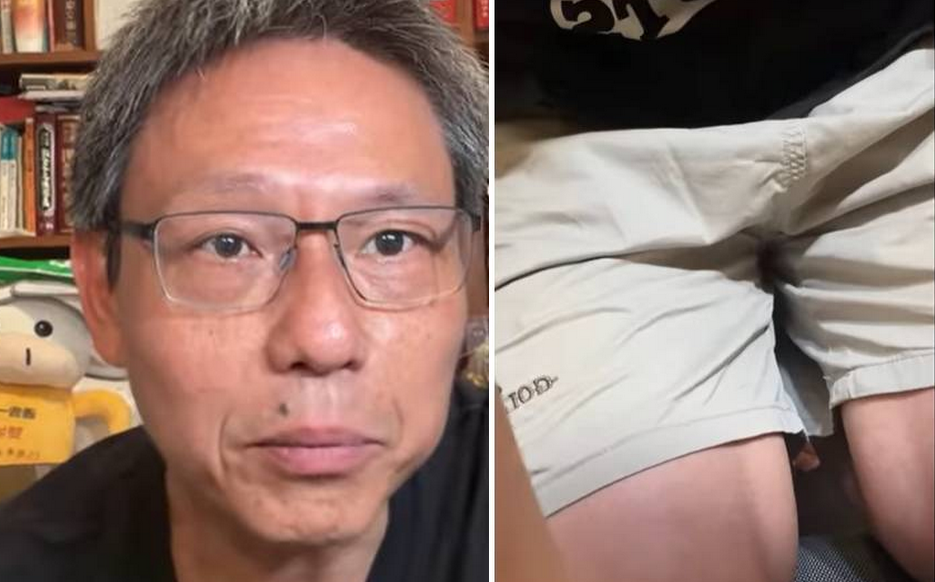 放話沈伯洋選北市就下跪直播!謝寒冰真的「跪了」!下週發1000份雞排