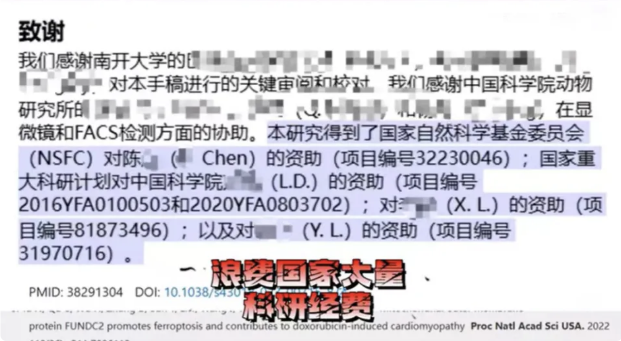 耿同學認為，學術造假不只是誠信問題，更是在大量浪費國家科研經費。 圖：翻攝自 騰訊網 南風窗