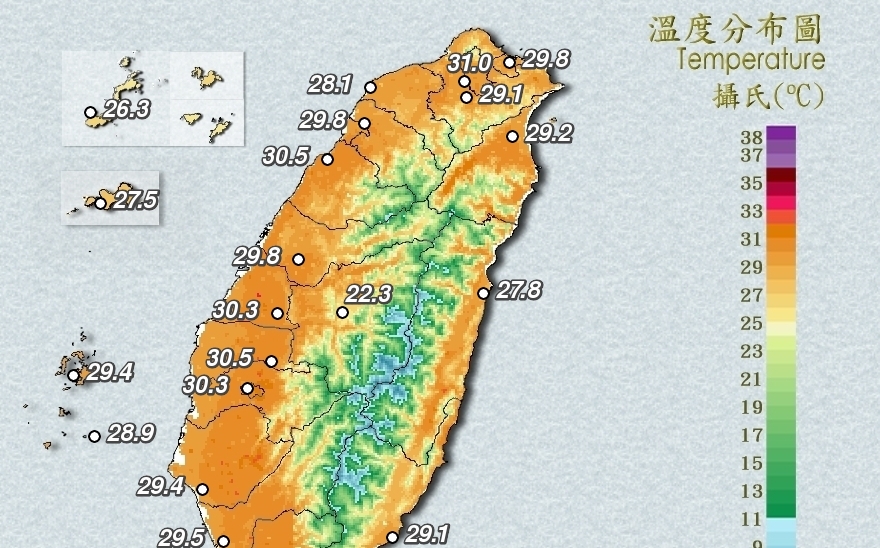 氣象署發布台南高溫特報!吳德榮:未來一雨週各地熱如夏