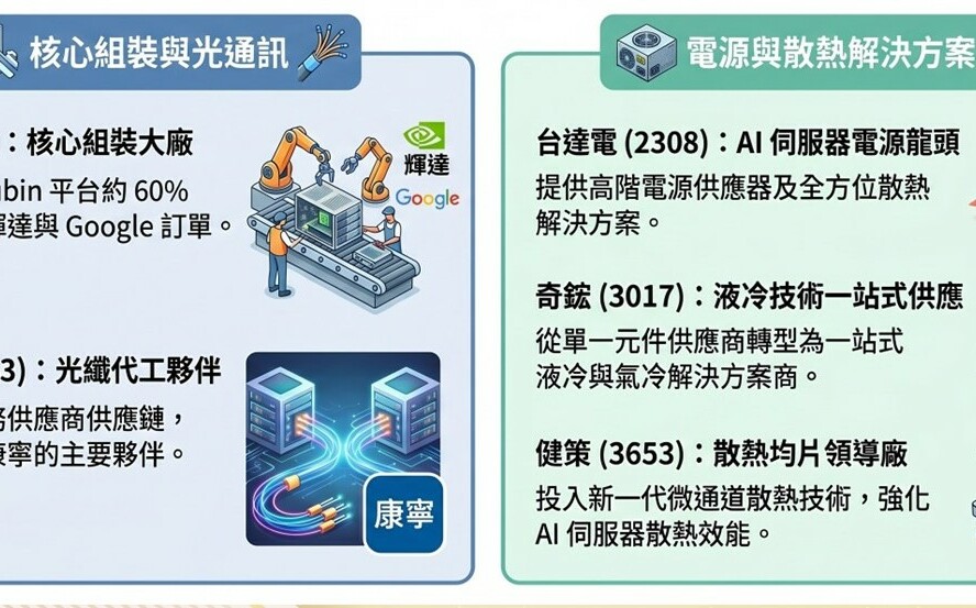 輝達財報佳 Vera Rubin帶動那些台廠供應鏈含金量大增?
