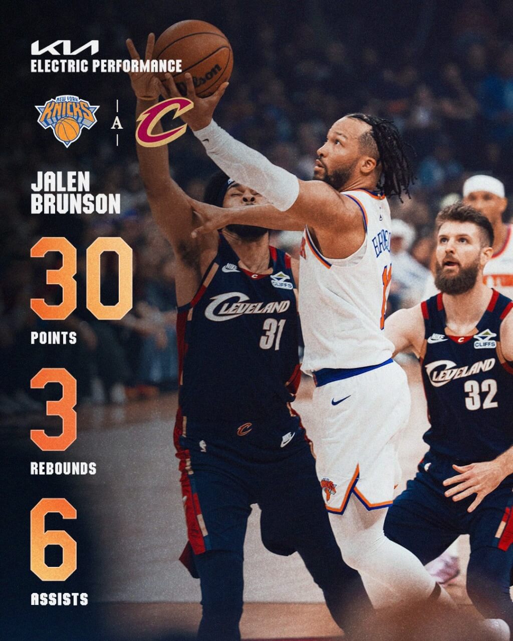NBA東冠尼克布朗森轟30分奪勝 騎士瀕臨淘汰邊緣