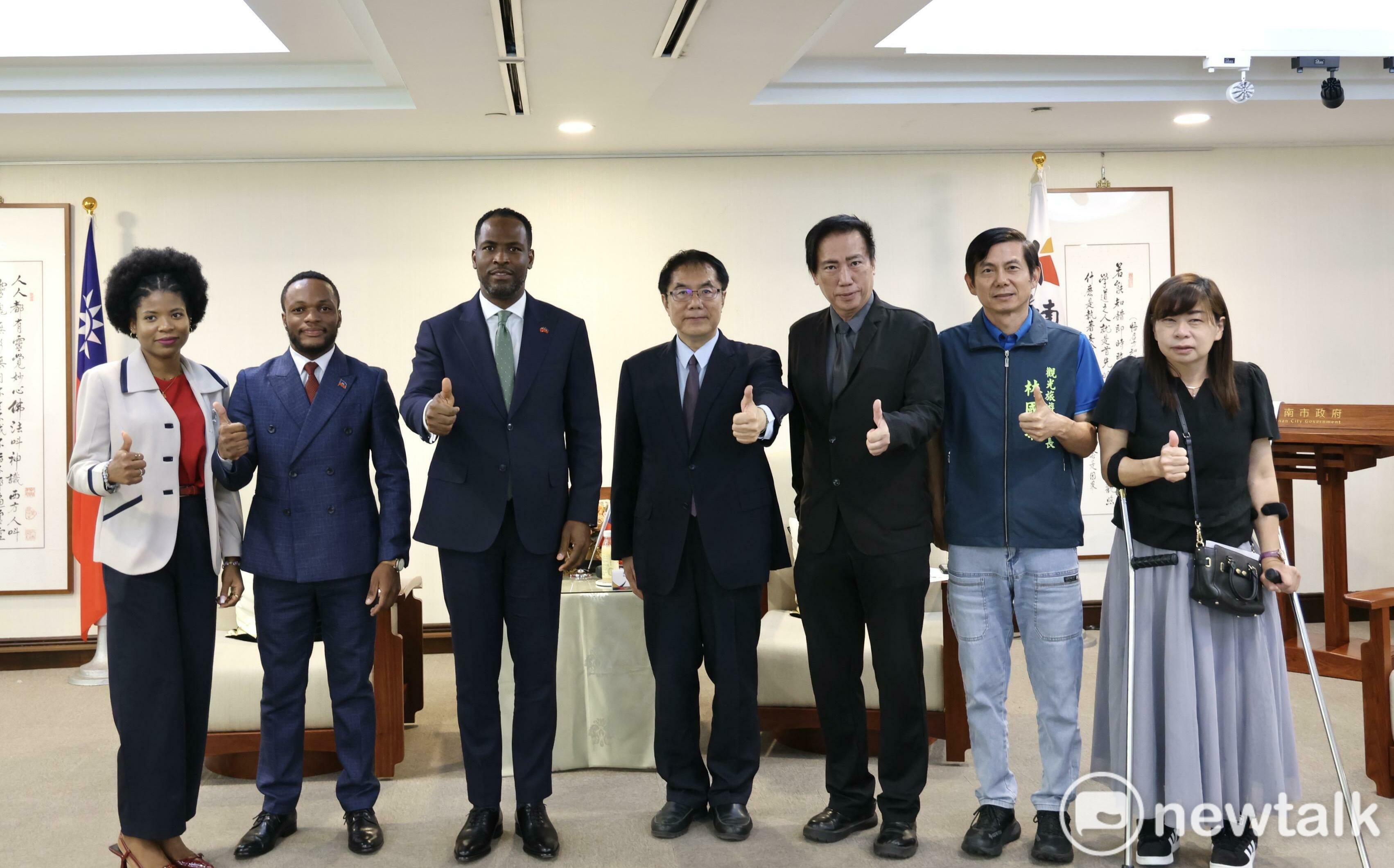 海地駐台大使潘恩首次拜會 黃偉哲歡迎國際盟友到訪