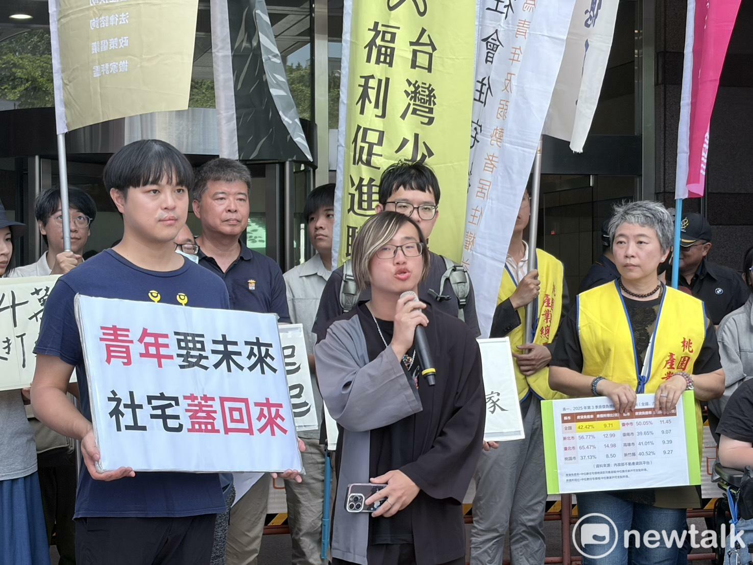  台灣青年民主協會秘書長馮輝倫。 圖：李宣萱/攝 