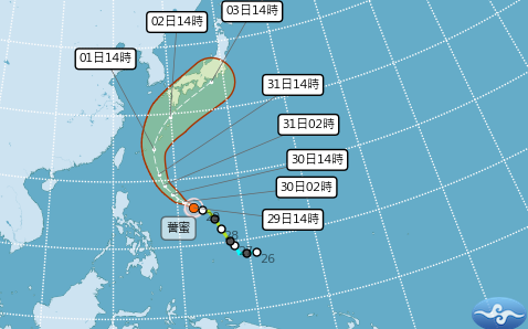 梅雨鋒面快閃!薔蜜颱風週末轉中颱 未來一週降雨趨勢一圖看