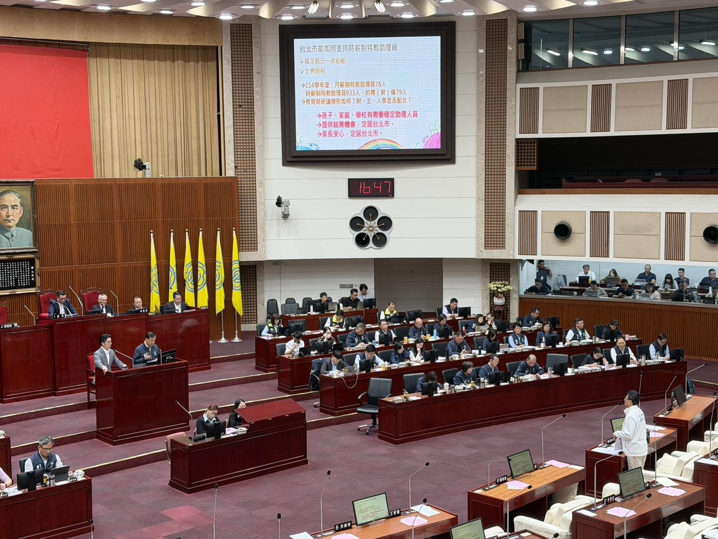  蔣萬安赴台北市議會備詢。 圖：高逸帆／攝