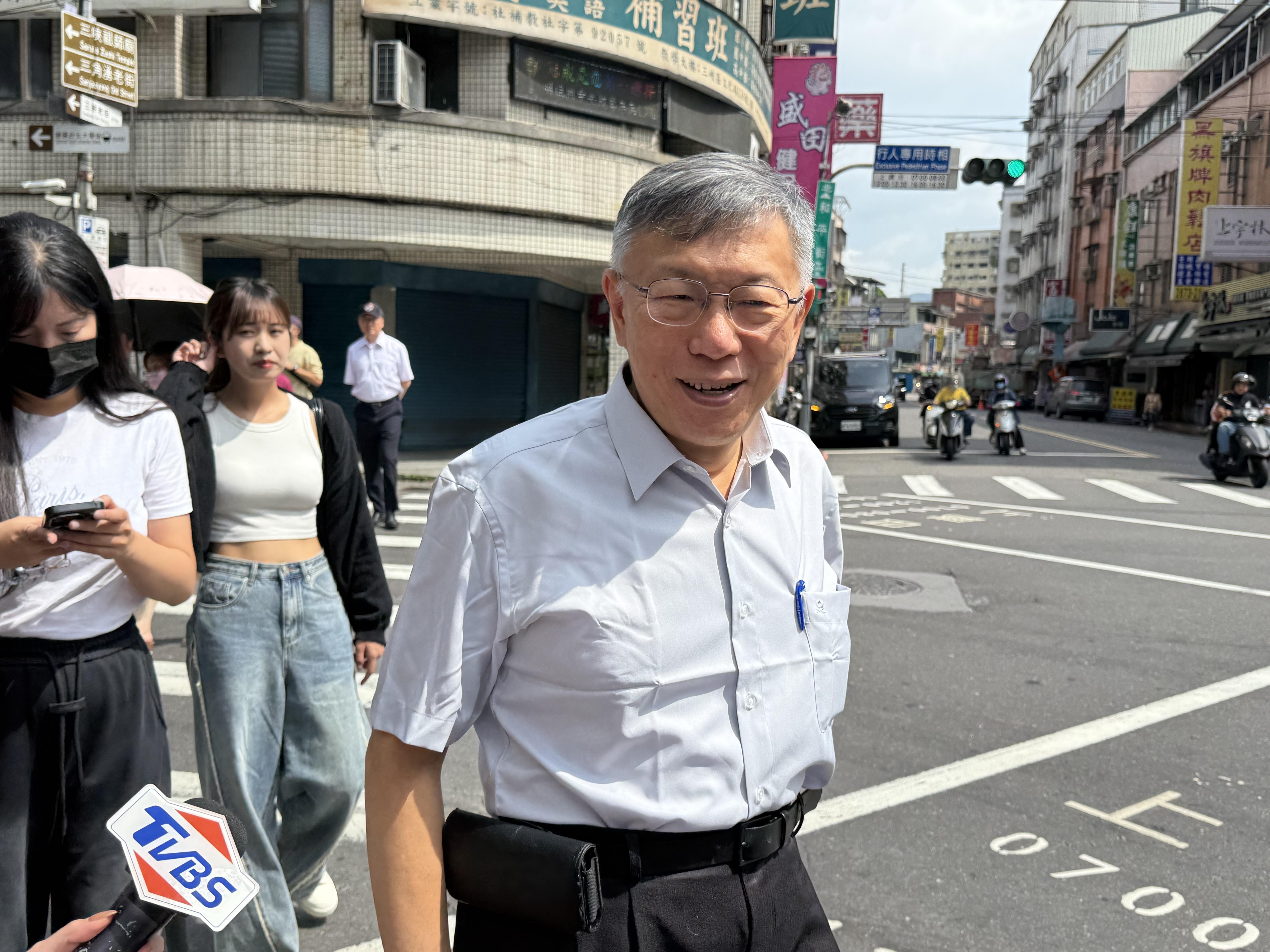  民眾黨創黨主席柯文哲。 圖：周煊惠 / 攝（資料照） 
