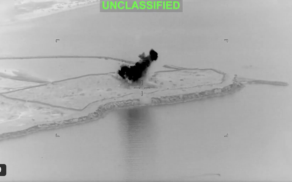 美軍摧毀伊朗沿岸雷達站 中央司令部公開自衛反擊影片