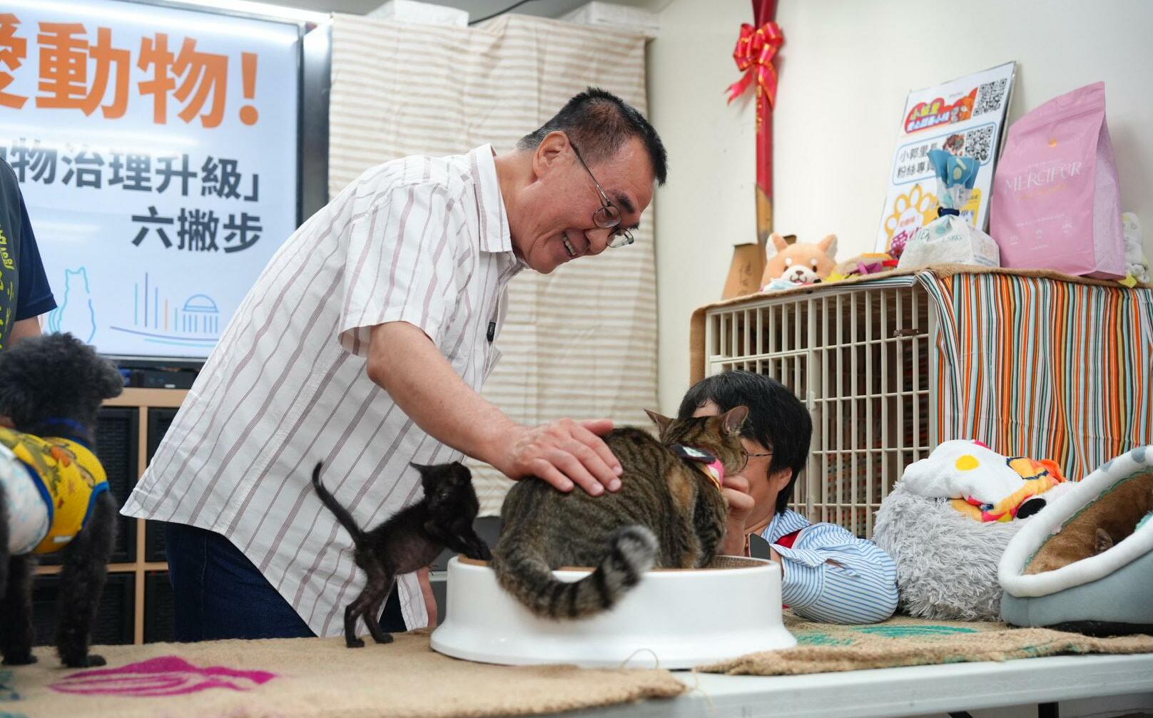 李四川拋6大動保政見 設市立動保醫院、憑認養證明免掛號費