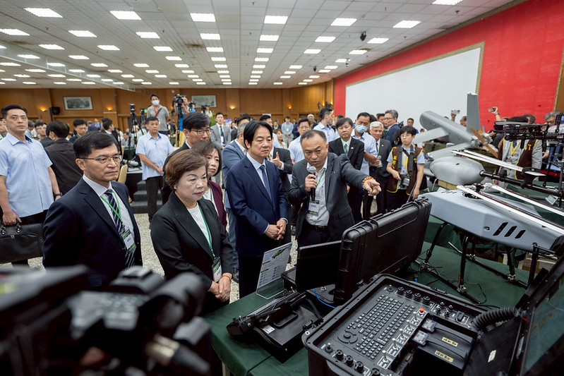  賴清德出席「台灣卓越無人機海外商機聯盟大會師」。 圖：總統府提供 