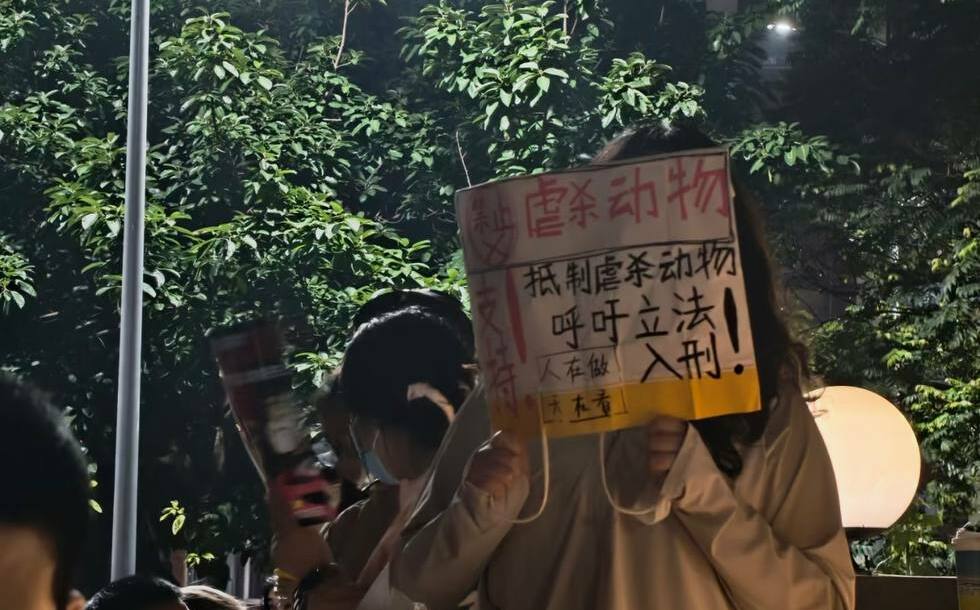 (影) 假領養動物真虐殺 !「山姆打包哥」惹眾怒警竟抓抗議民眾 數百人高喊「放人」