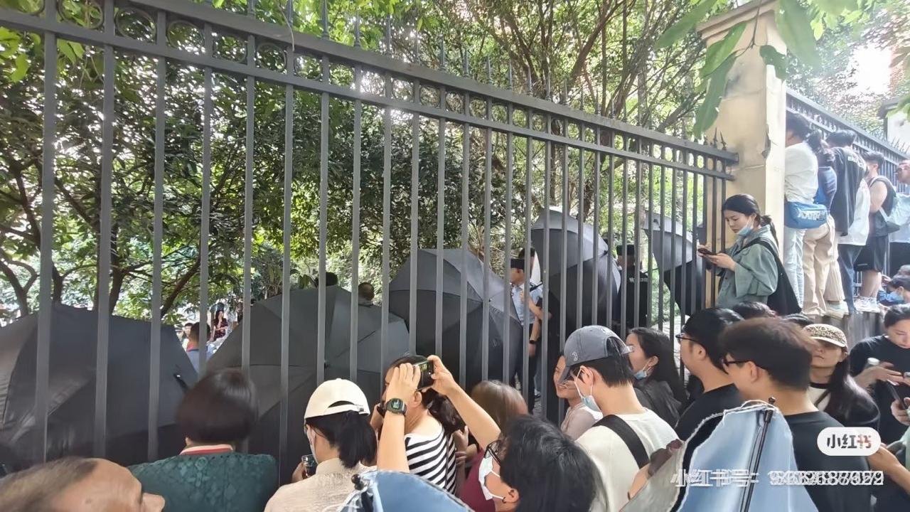 警員以黑傘遮擋拍攝鏡頭。 圖:翻攝自X帳號@whyyoutouzhele