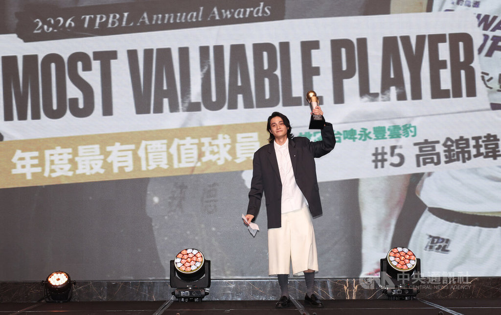 TPBL高錦瑋奪年度MVP 傳遞正向訊息鼓勵小朋友追夢