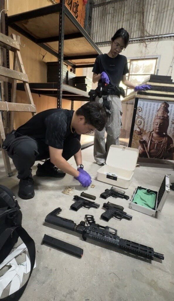 台南警新化及安南區起出6把長短槍 拘提2人送辦