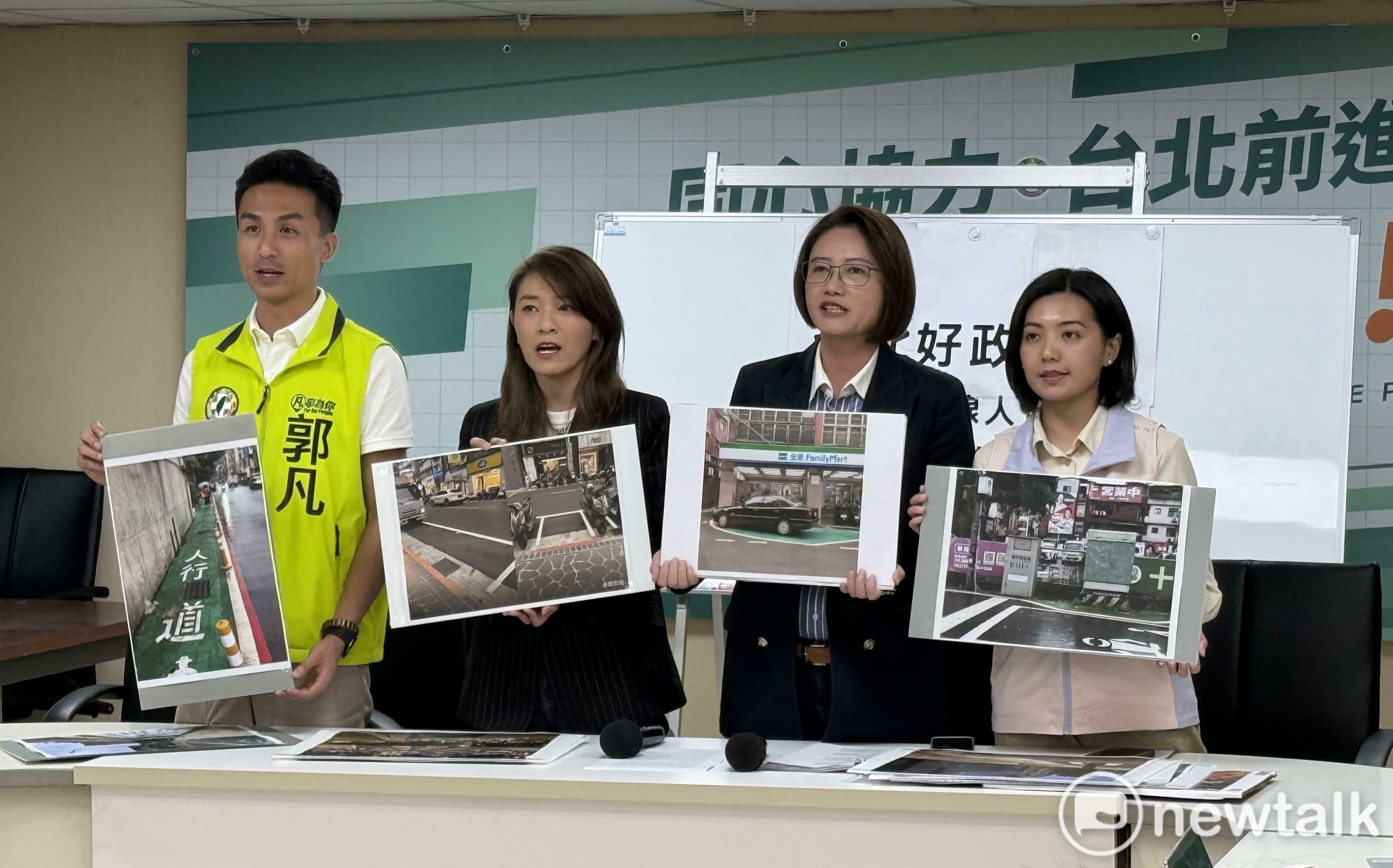 燈柱、變電箱擋路 北市標線型人行道亂象挨批、5個月逾千件陳情