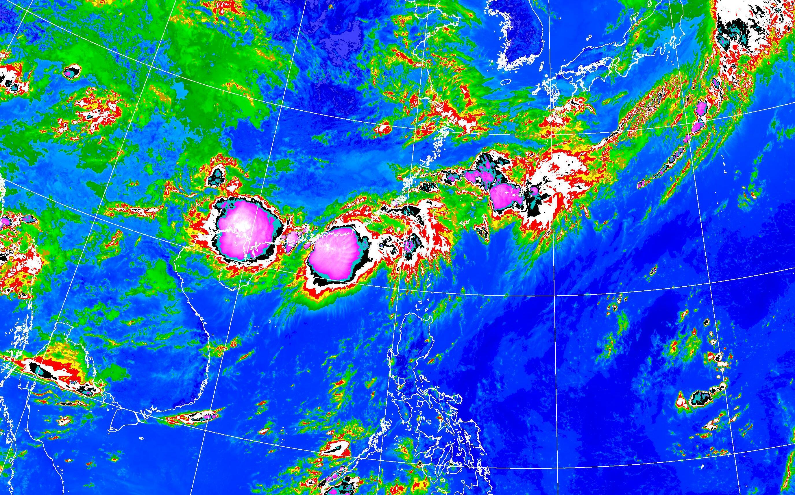 大雨還沒完!梅雨季最怕「又大又圓」紫色雲團現蹤 鄭明典揭隱憂