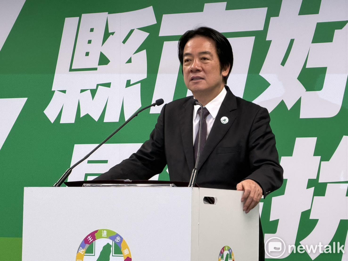 賴清德說，「代夫出征」是必要且不捨的決定。 圖：高逸帆／攝 