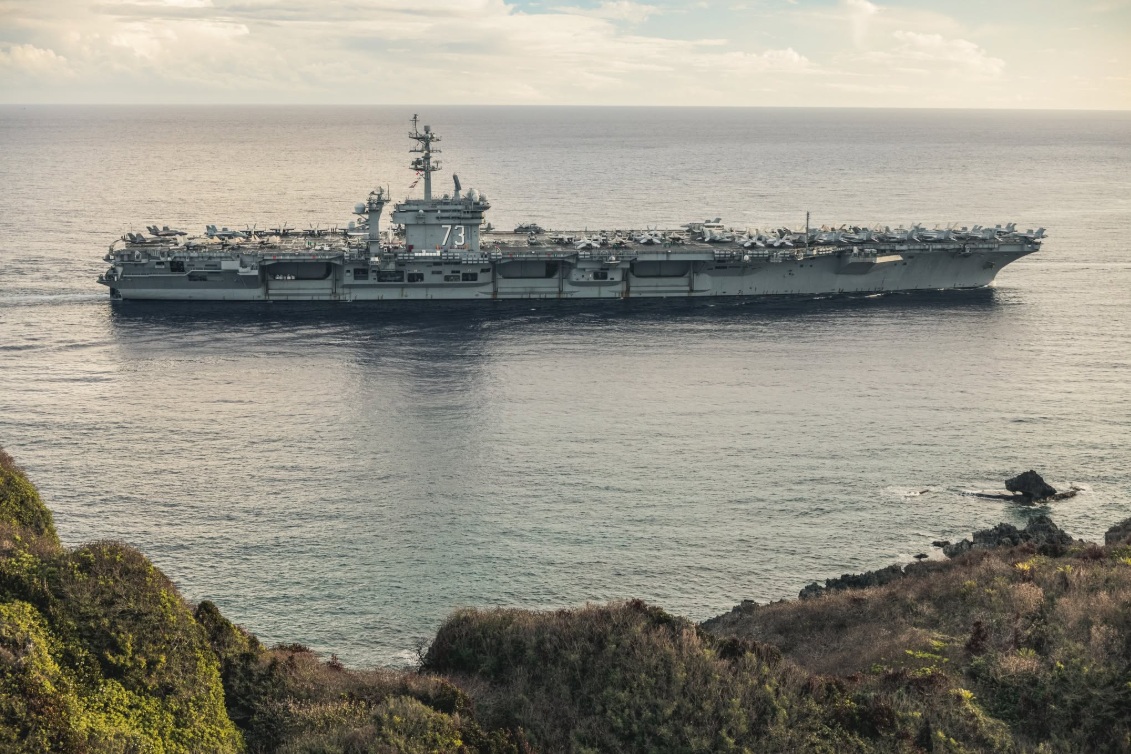  美國海軍尼米茲級航空母艦「華盛頓號（CVN-73）」。 圖：翻攝US Navy 