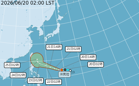 太平洋高壓發威各地飆36度!米克拉颱風今晨生成恐再增強