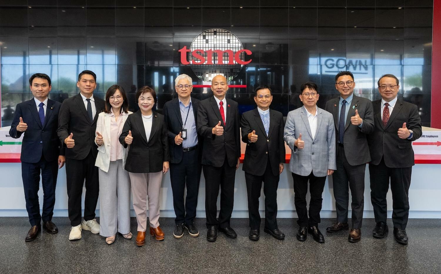韓國瑜率團視訪台積電美廠 將向美方反應投資障礙