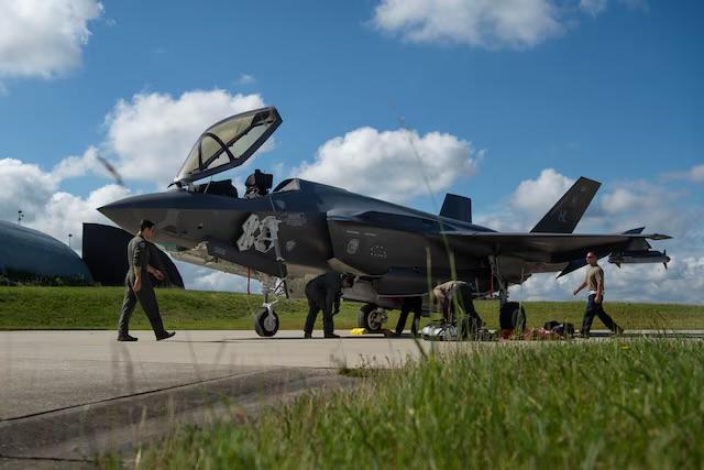  美軍架F-35戰機。(示意圖) 圖：翻攝自United States Department of War網（資料照） 