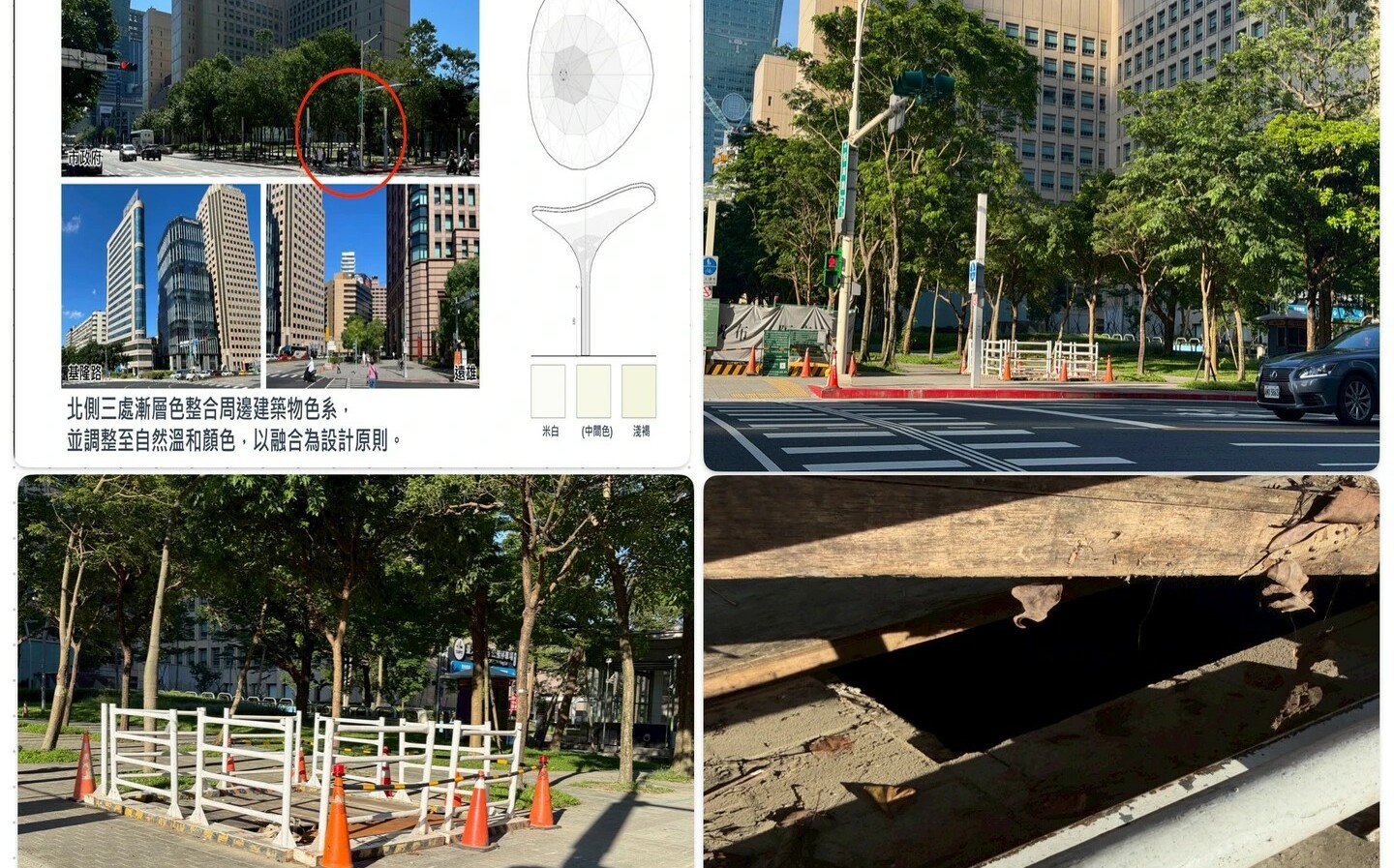 遭爆砍路樹、蓋天價遮陽傘!蔣萬安稱風災倒樹 洪婉臻秀圖轟說謊!竹篙湊菜刀!
