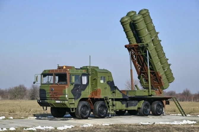  塞爾維亞FK-3防空導彈系統。 圖 : 翻攝自微博視頻號 