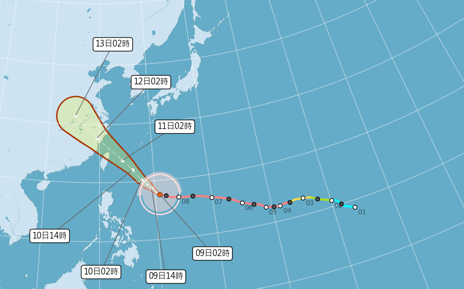 巴威颱風「又大又強」明晚觸陸!專家警告:恐直接登陸東北角
