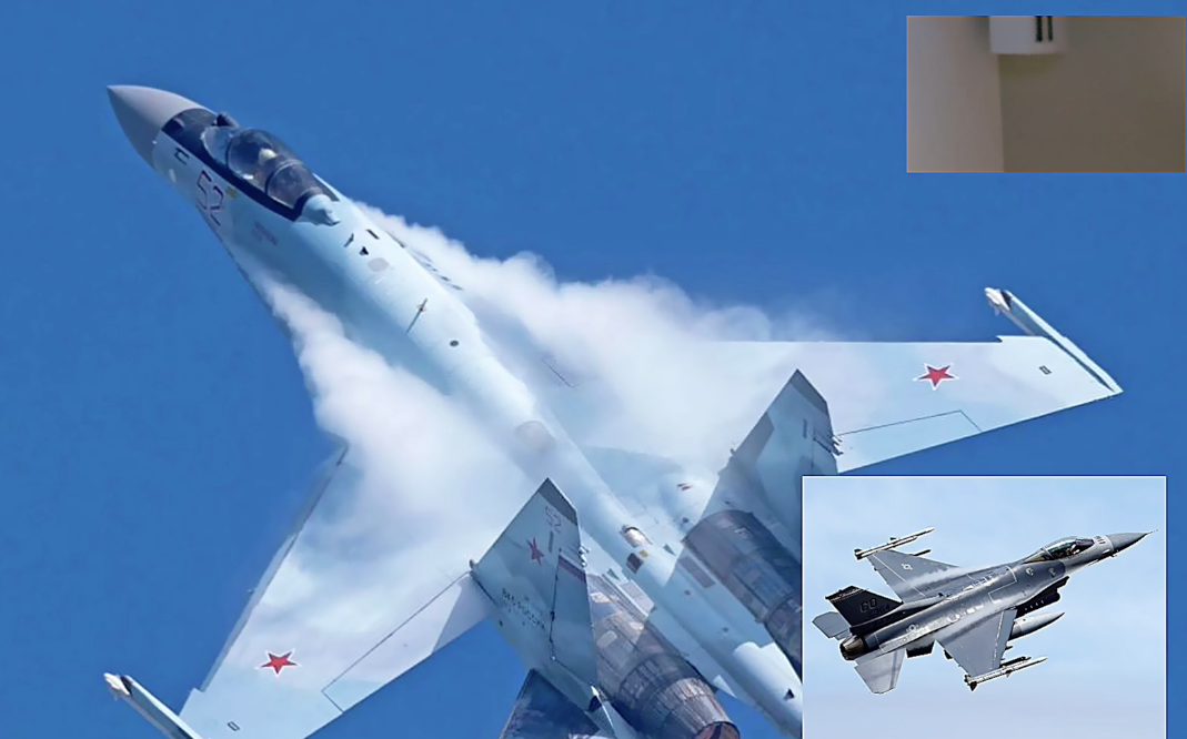 (影)疑遭烏3架F-16與愛國者聯手伏擊!俄Su-35戰機遭擊落 飛行員彈射逃生