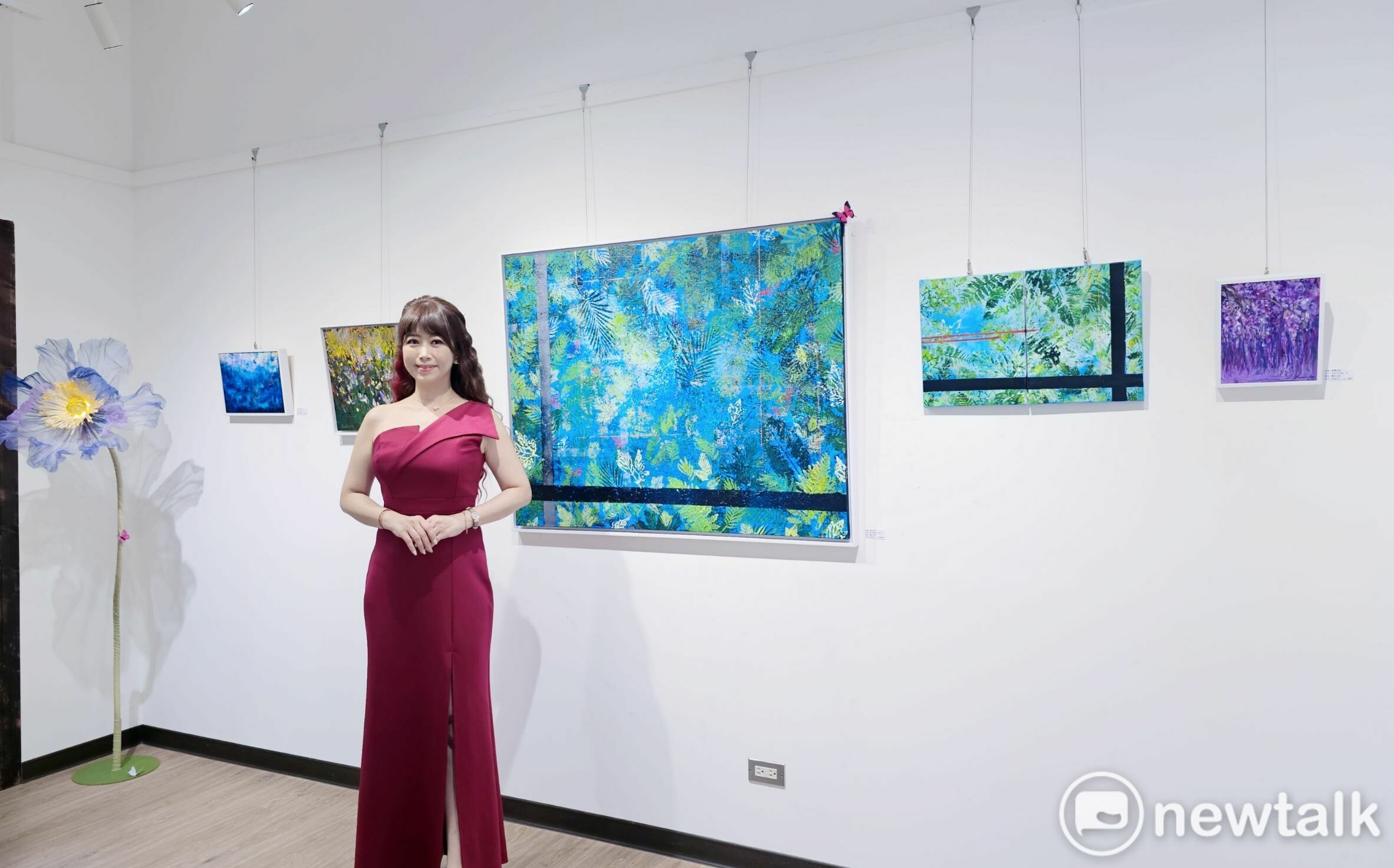 藝術與音樂交織 任怡潔《浮花夢影》創作個展開幕茶會溫馨登場