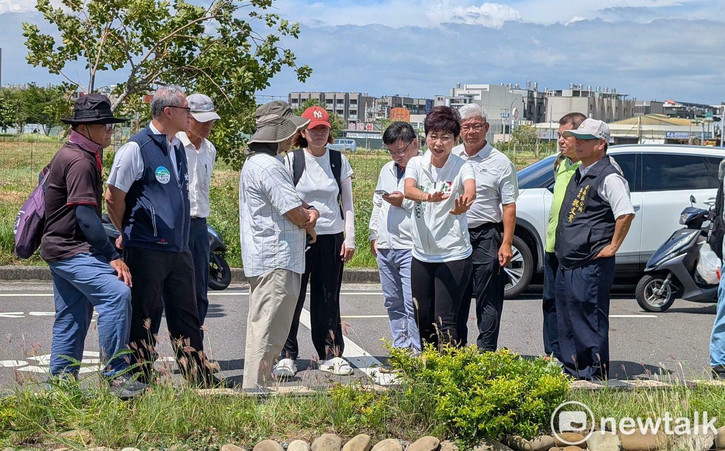 獲里長反映速會勘 陳亭妃要求草湖寮重劃區排水檢測 從阻塞源頭改善