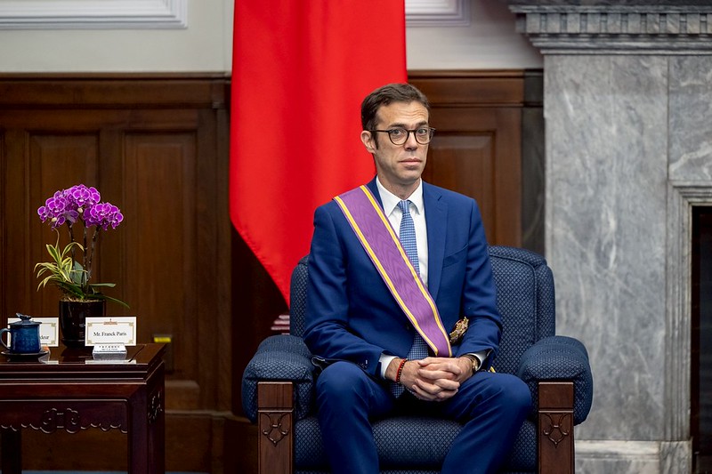  法國在台協會主任龍燁（Franck Paris）。 圖：總統府提供 