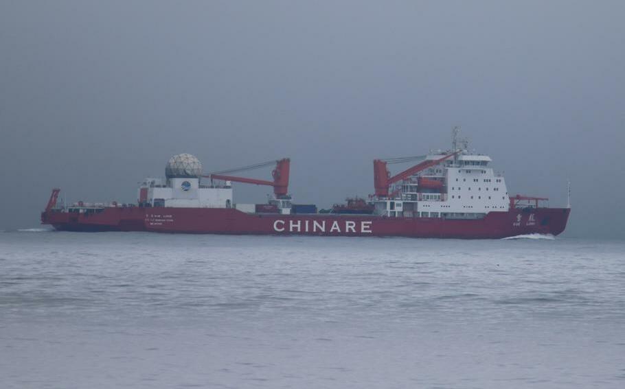 中國科研船進入北極 美國海岸防衛隊2026首次紀錄「雪龍」穿越白令海