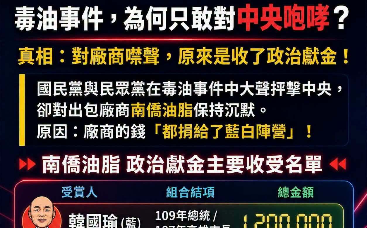 拿人的手短?他喊話蔣萬安、盧秀燕:725敢邀這5位董事長上台,向全民公開道歉?