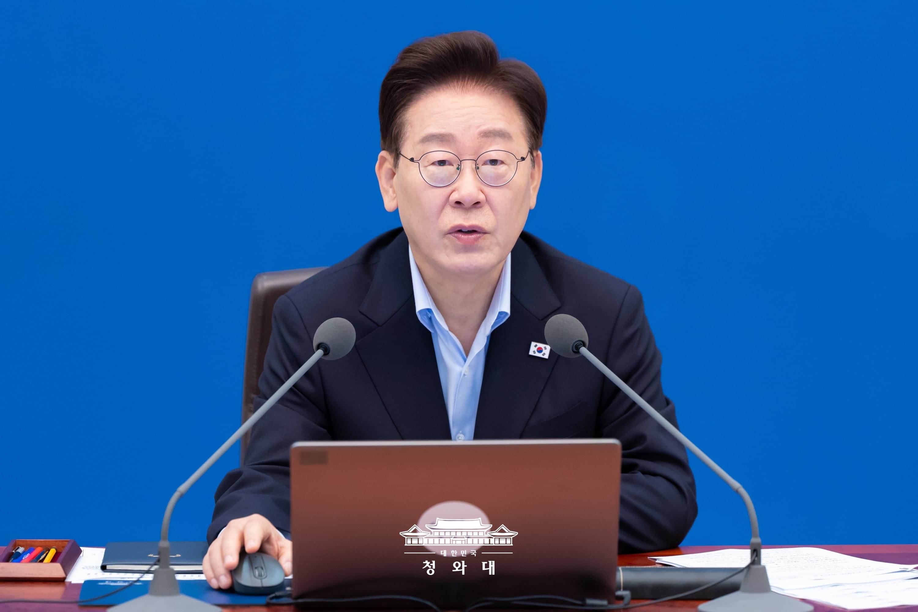  韓國總統李在明21日下令，必須針對槓桿型ETF迅速且完善地制定相關配套措施。 圖：翻攝自青瓦台官網 