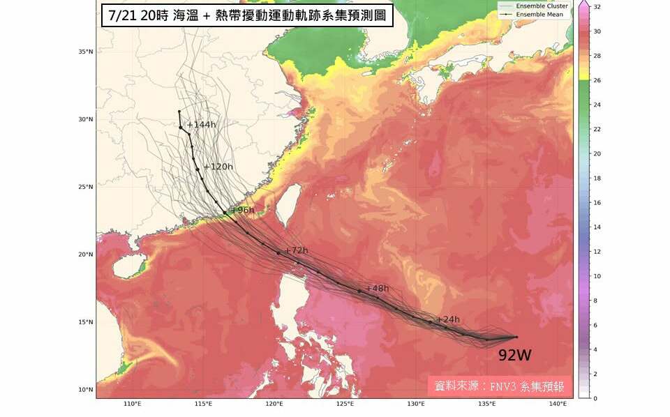 又有颱風靠近?熱帶低壓最快24小時內生成 未來路徑一圖看