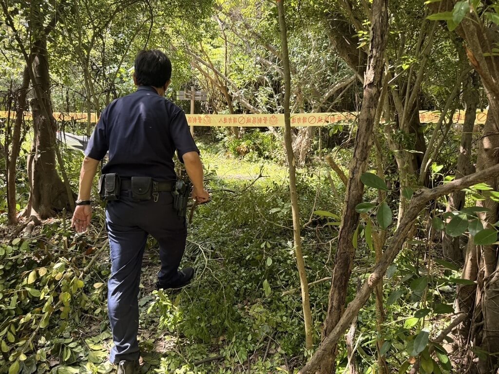 高雄都會公園旁樹叢發現人類骨骸 警比對失蹤人口