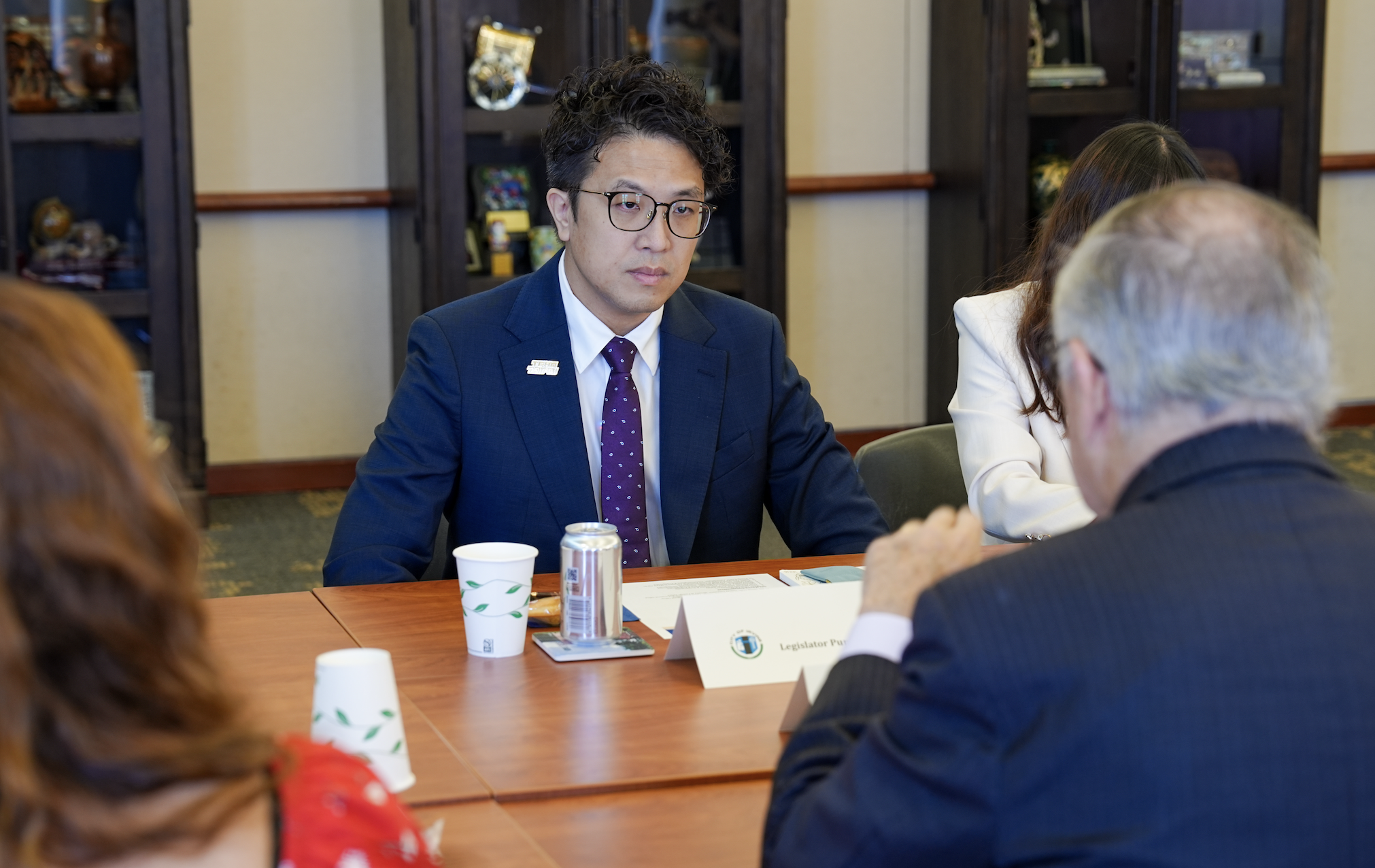  沈伯洋拜訪爾灣市 圖：沈伯洋辦公室提供 