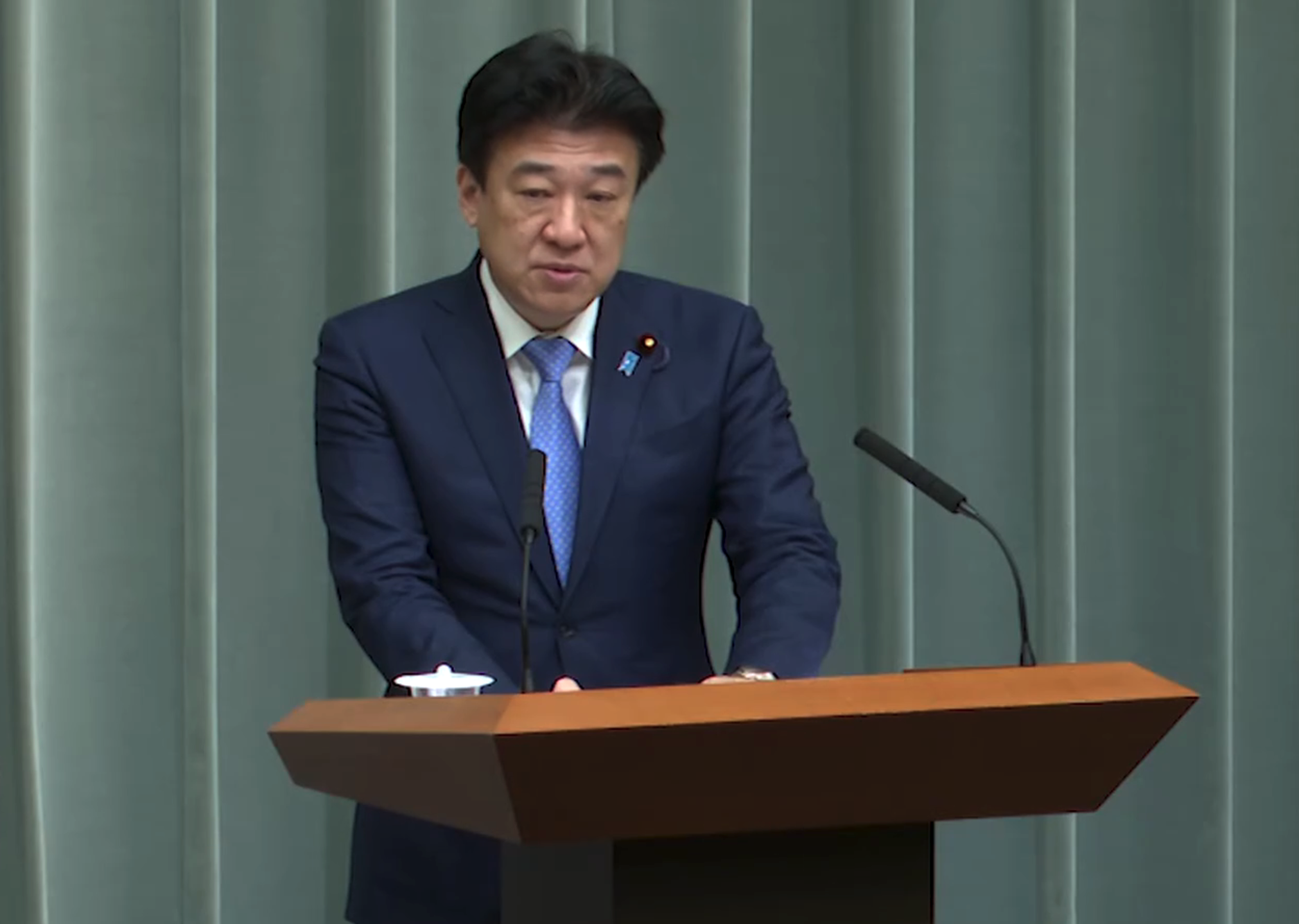  日本內閣官房長官木原稔。 圖：翻攝自內閣廣報室（資料照）